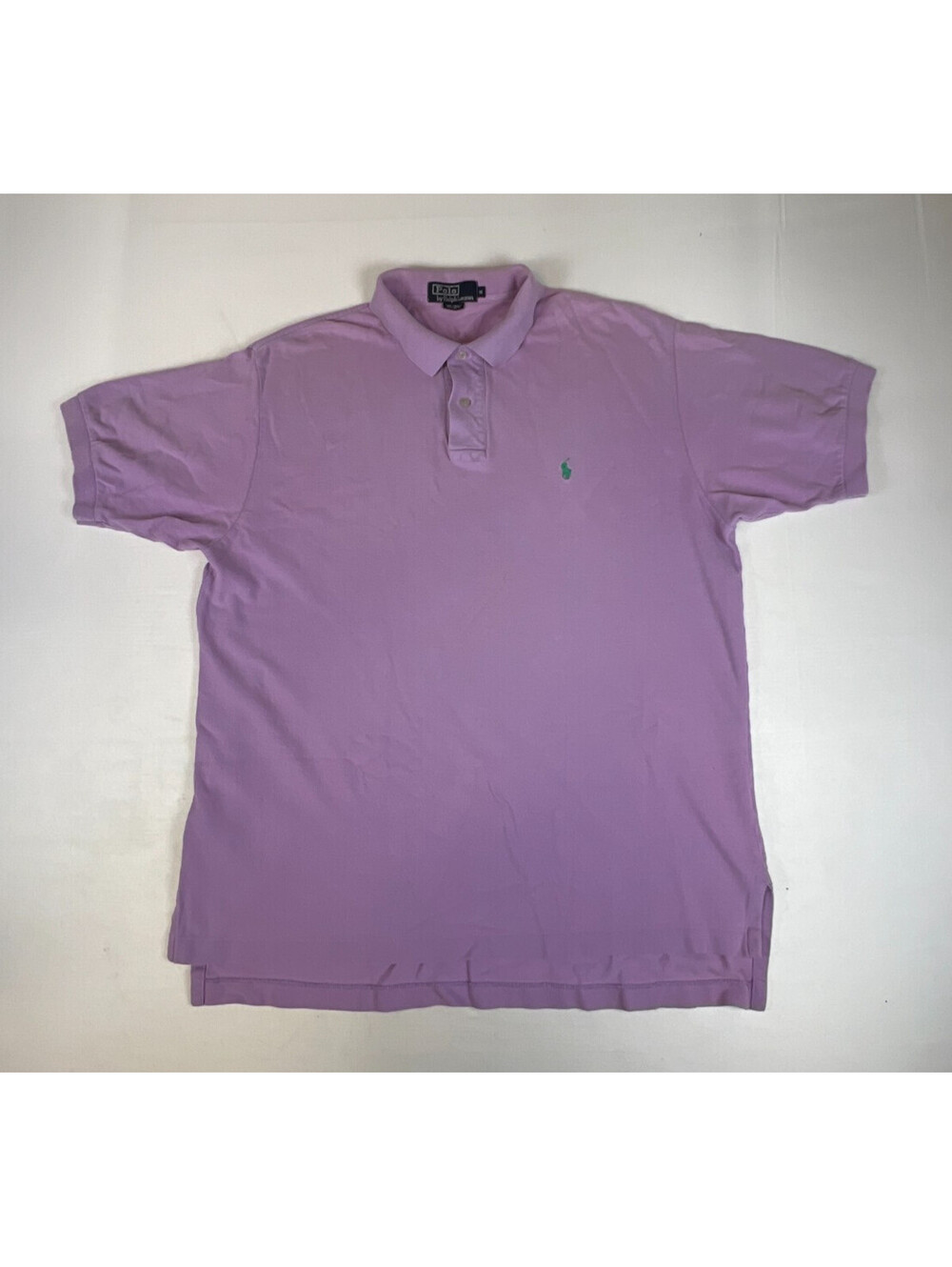 Vintage Polo by Ralph Lauren Men XL Purple Short Sleeve Cotton Polo Shirt Logo